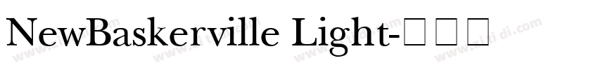 NewBaskerville Light字体转换